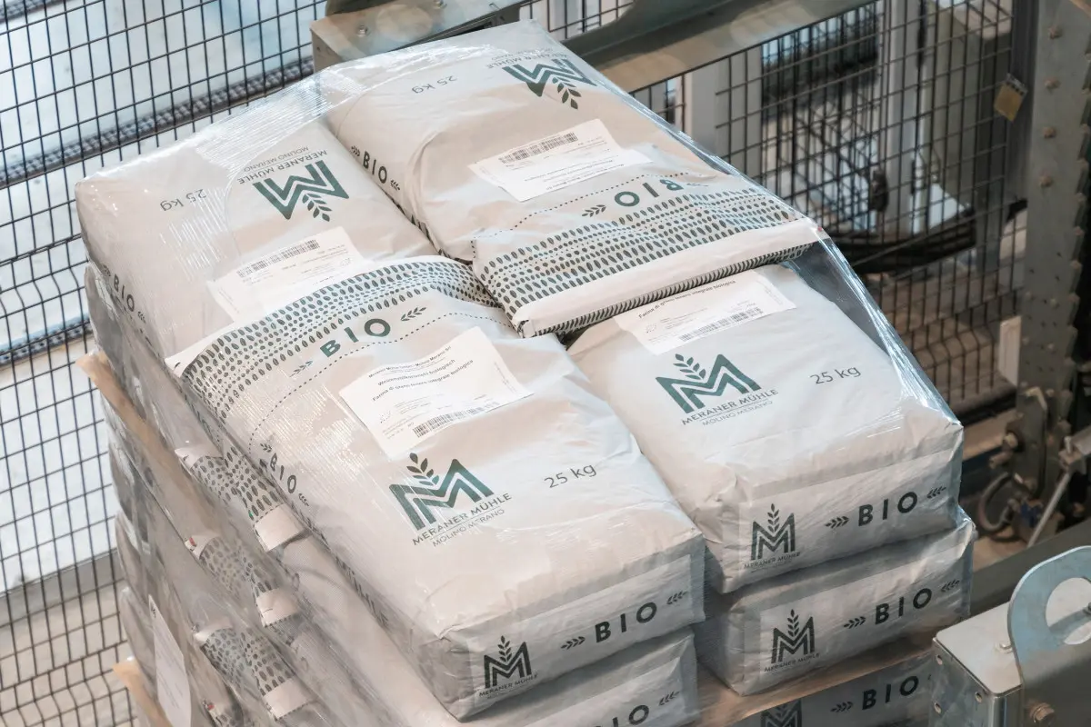 Labels on flour sacks