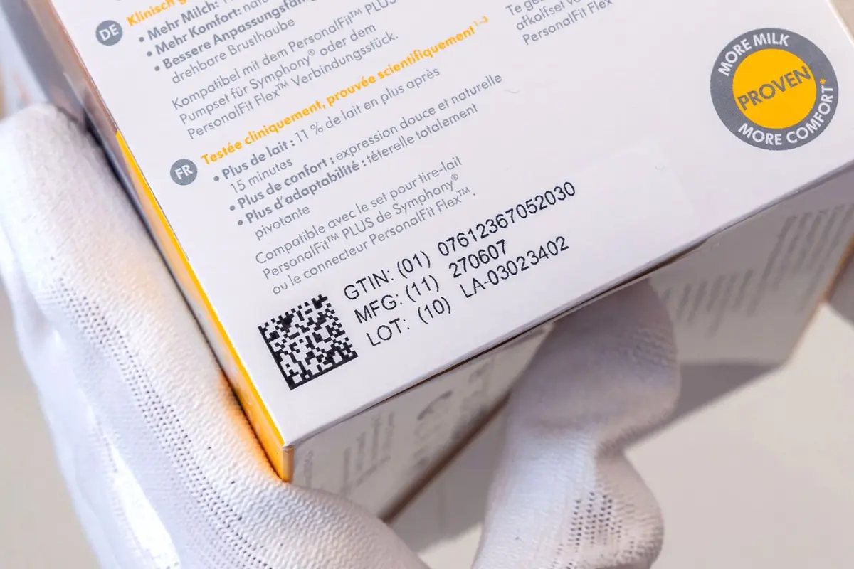 GS1 2D code ink jet packaging