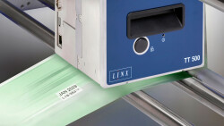 Linx TT 500 labeling machine on a production line
