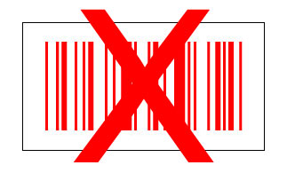 Barcode rot weiss