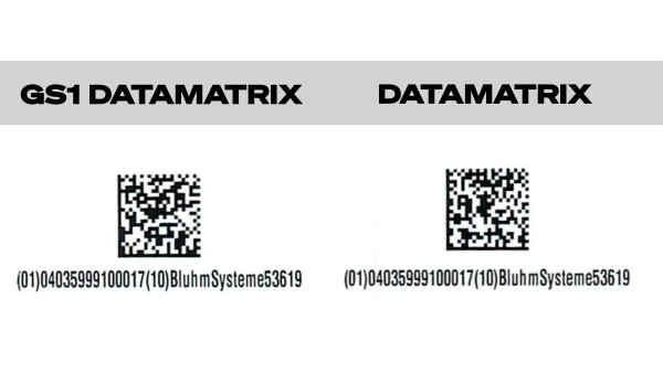 GS1 Datamatrix und Datamatrix