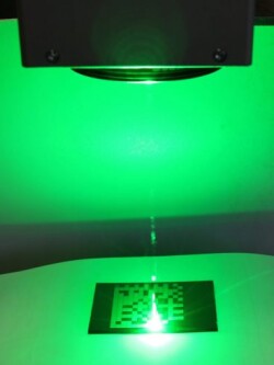 Grünlaser grünes Licht