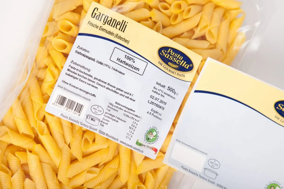 Lebensmittelkennzeichnung Etiketten