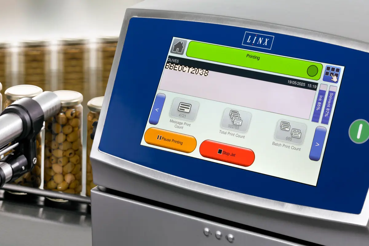 Inkjet printing on olive jars