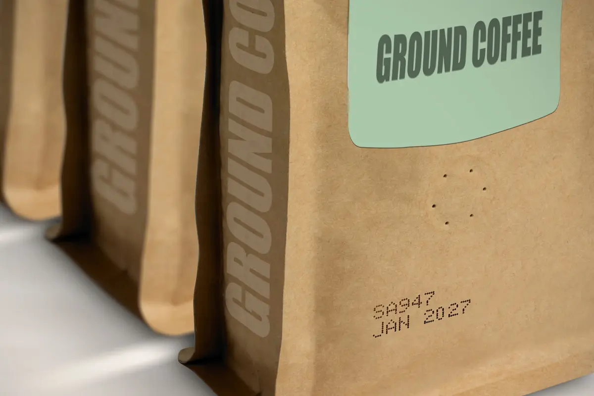 Inkjet printing on paper coffee packaging
