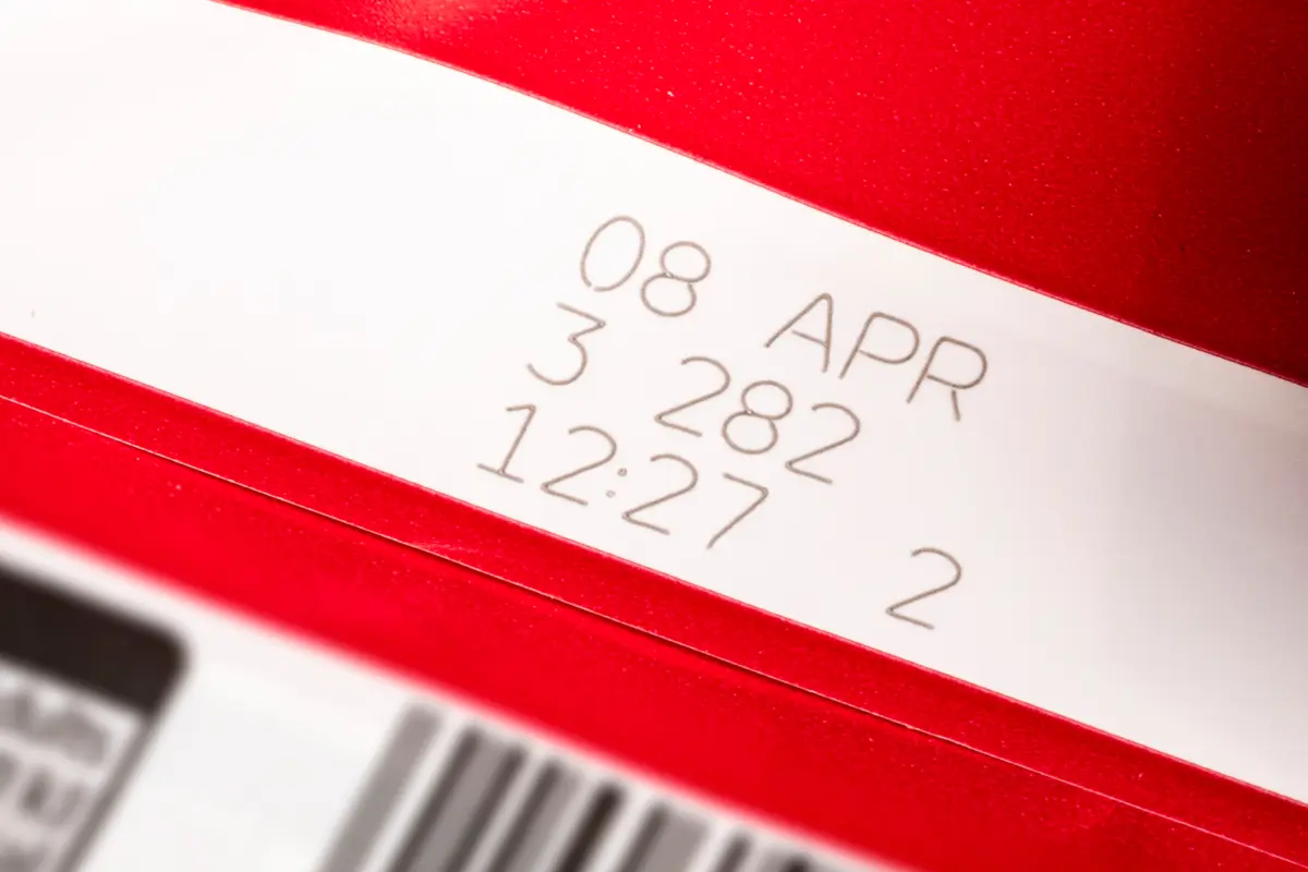 Laser marking on packaging film