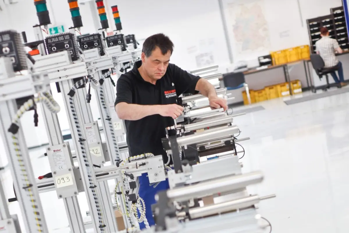 Production labelling systems of Weber Marking Systems in action