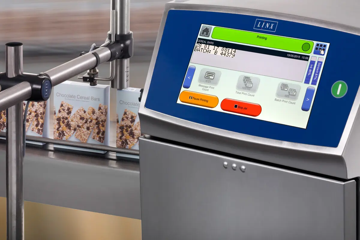 Linx 8900 Lebensmittelverpackung (c) Bluhm Systeme