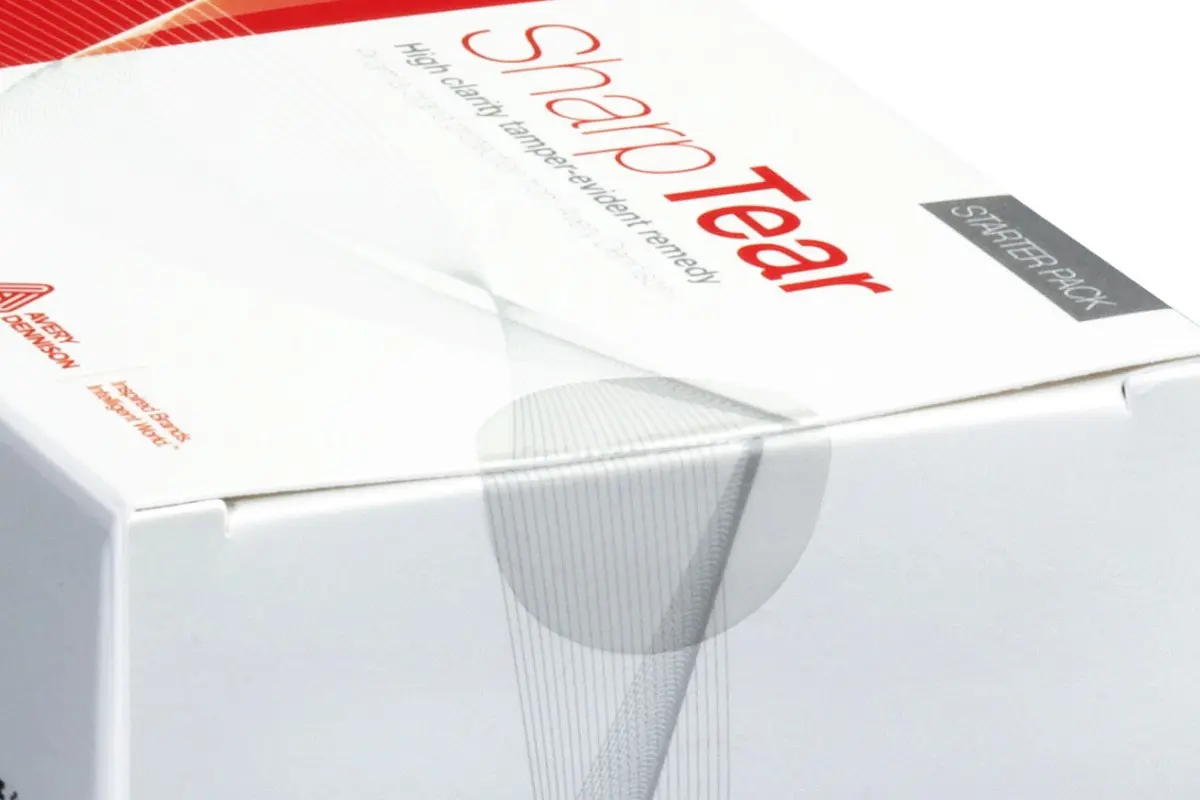 Tamper Evident Security Label sharp tear