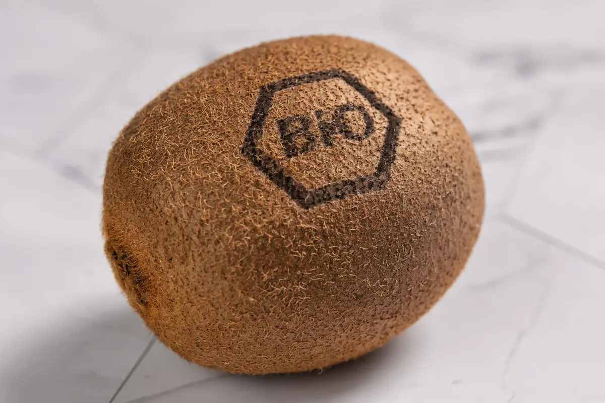 Kiwi with laser marking